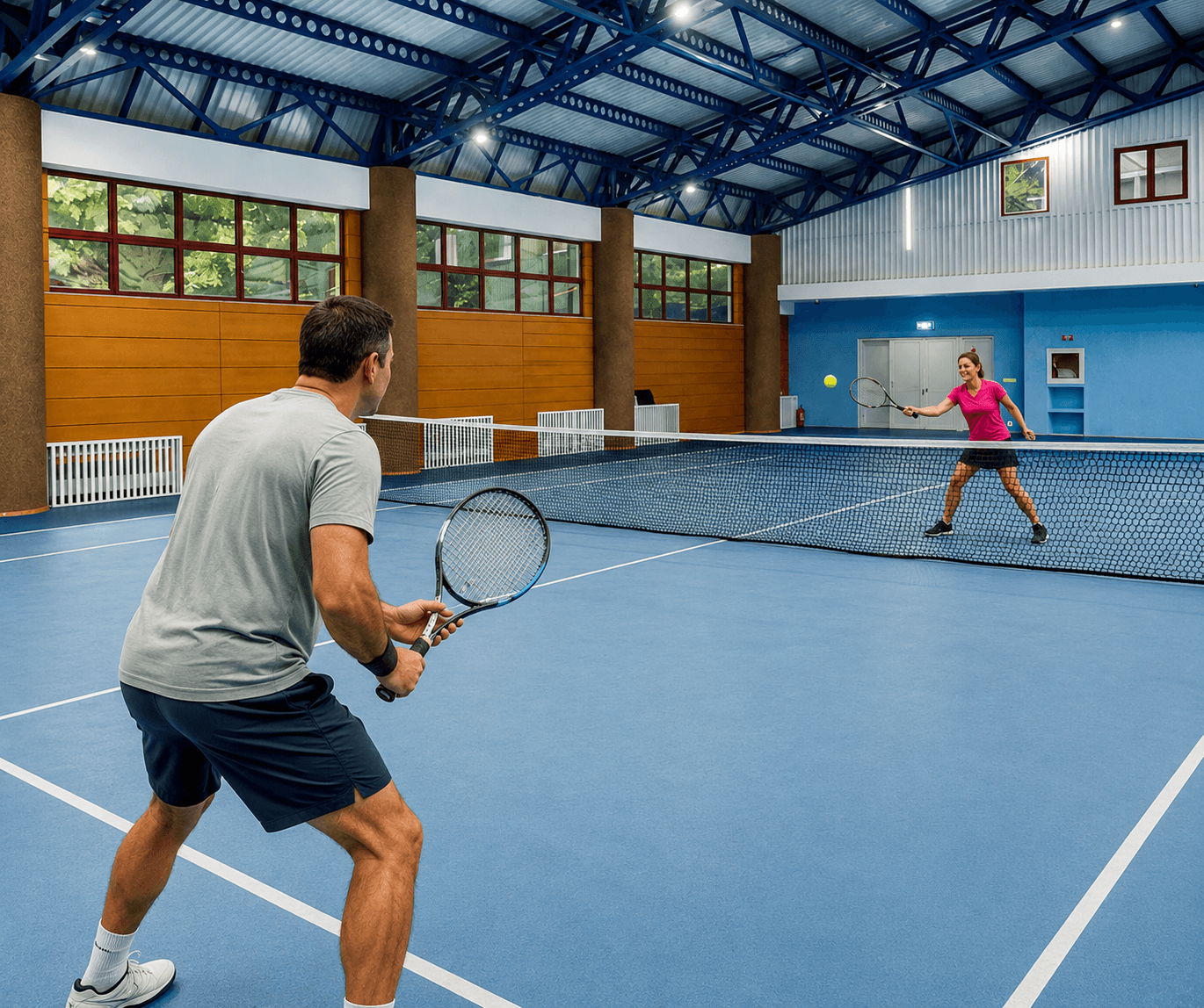 Teren de tenis acoperit
