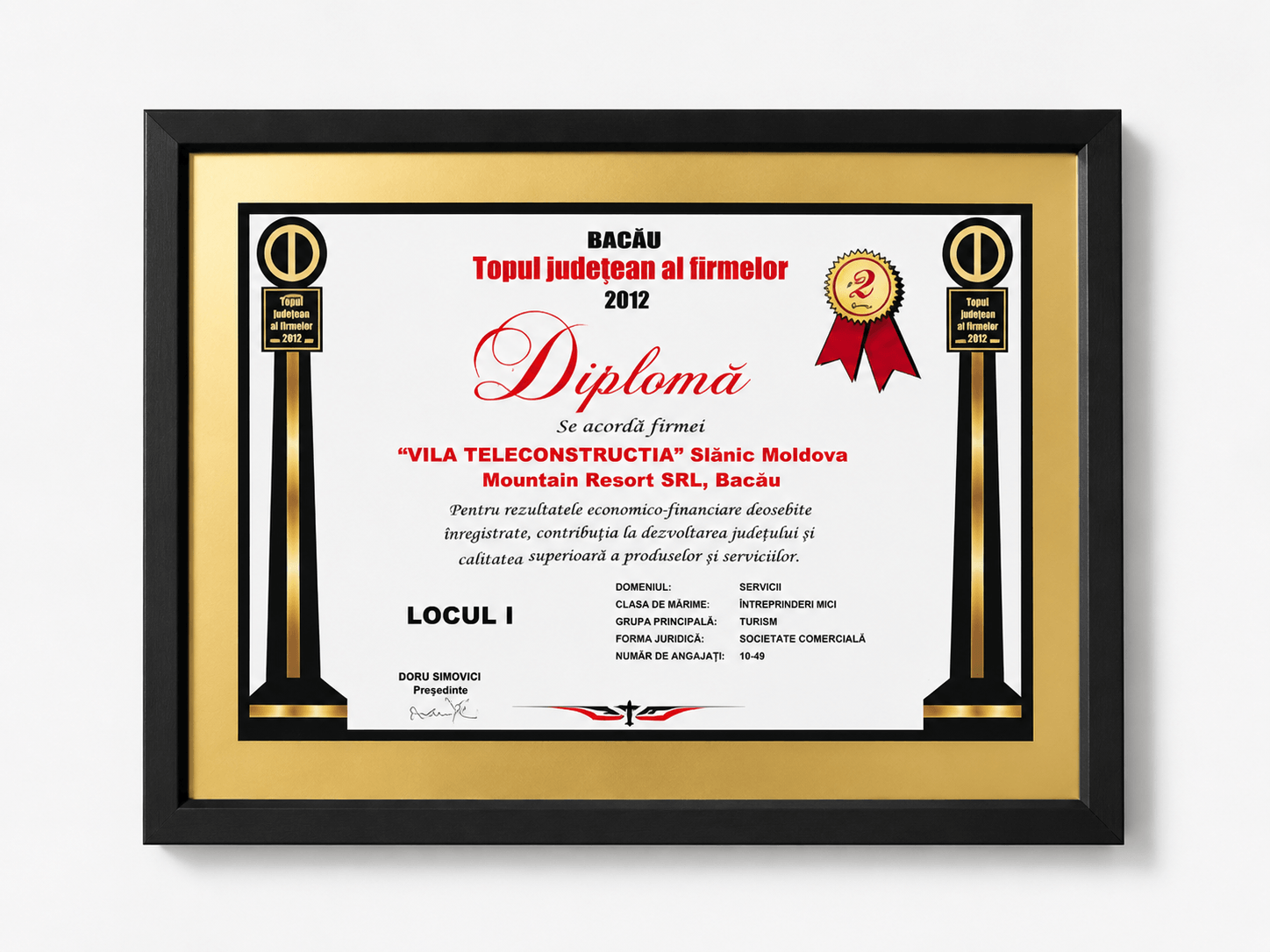 Premiu HoReCa Vila Teleconstrucția