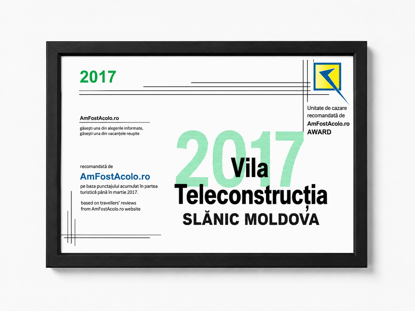 Premiu HoReCa Vila Teleconstrucția